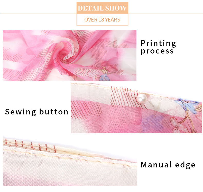 150g Weight Shawl Classification Daily Occasion Polyester Material Flower, Butterfly Pattern Summer, Spring, Autumn Season Women's Gender Streetwear Style Women's Streetwear Flower Butterfly Polyester Shawl 12