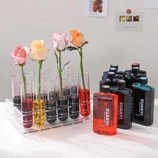 Flower Color-Absorbing Test Tube Dye Color-Absorbing Agent Mercury-Free Floral Art Absorbing Dyeing Color Flowers Color Matchinging Handmade Flower Shop