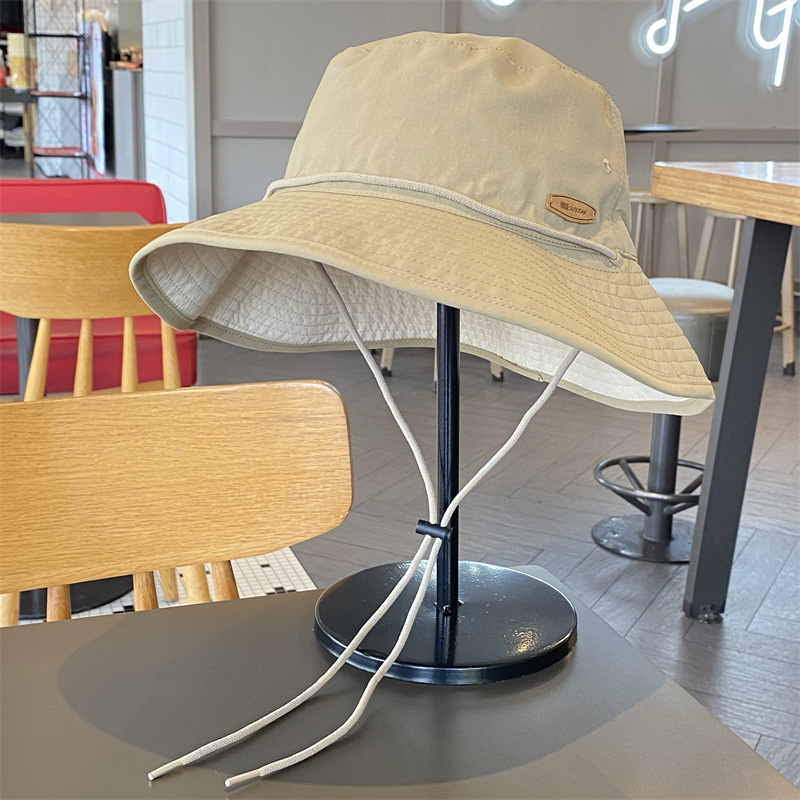 Sombrero de pescador simple de color sólido para mujeres primavera y verano viajes al aire libre ocio sombrero de vacaciones sombrero de sol hombre sombrero de montaña