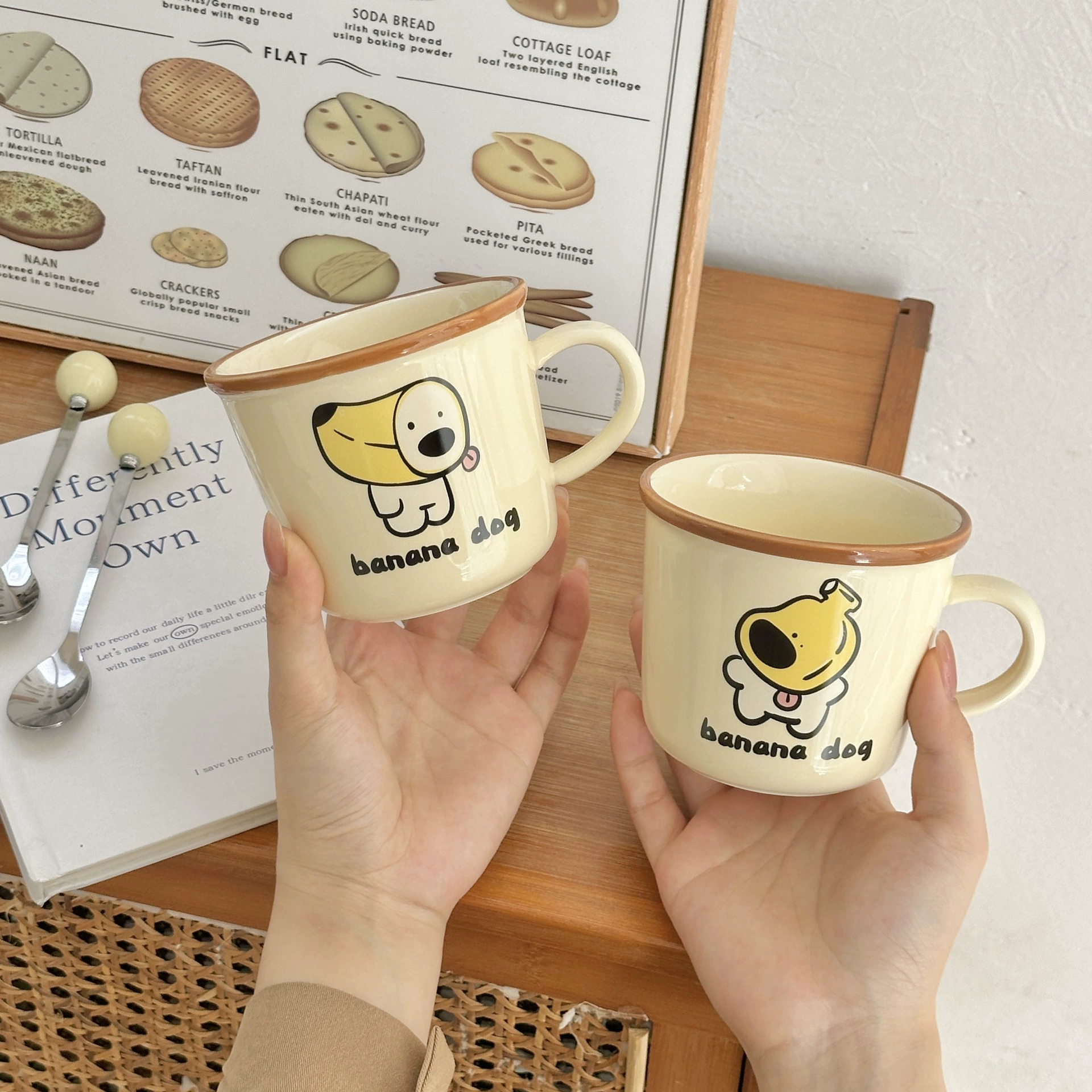 Керамическая ложка с мультяшным рисунком, кофейное чаю, для любимого, подарок на день рождения