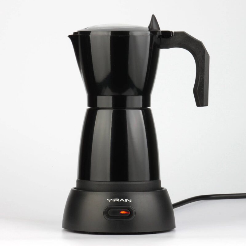 Carefully Selected In-Stock New Model Electric Aluminum Moka Pot, Plug-In Coffee Maker, Visual Coffee Machine, Italian-Style Black Coffee