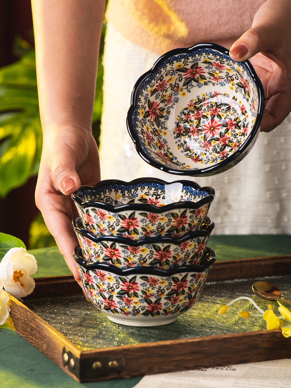 Polish Rice Bowl Retro Soup Bowl Household 2025 New Model Bowl Personal Ceramic Tableware Small Bowl Yogurt Bowl Noodle Bowl Wholesale Polish Rice Bowl Retro Soup Bowl Household 2025 New Model Bowl Personal Ceramic Tableware Small Bowl Yogurt Bowl Noodle Bowl Wholesale