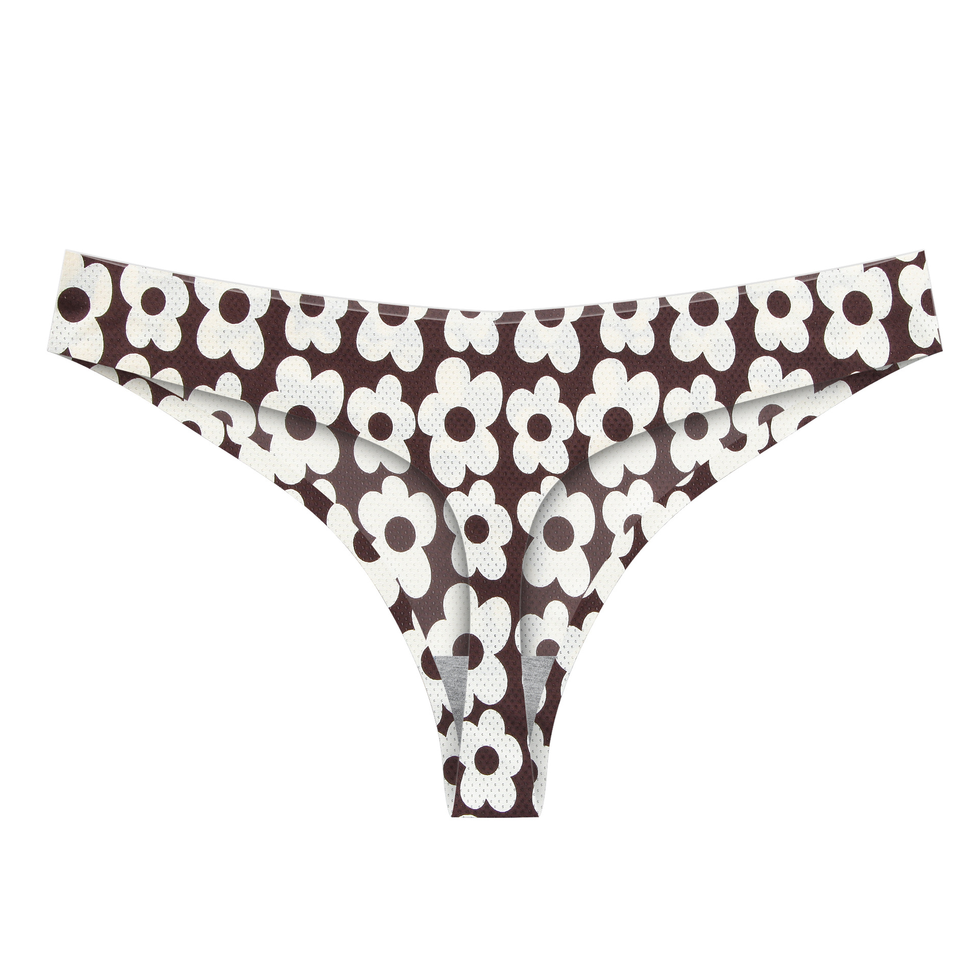 En stock europeo y americano sexy seda de hielo Tanga de mujer sin costuras cintura baja ligero transpirable cómodo antibacteriano entrepierna ventas directas de fábrica