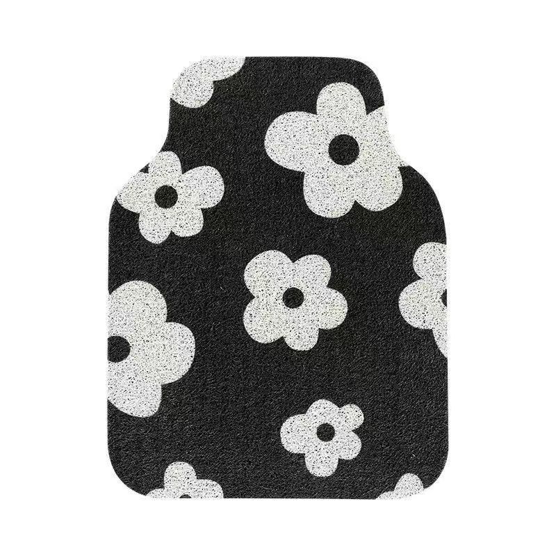 Car Foot Pvc Car Mat Cute Cartoon Cinnamon Dog Car Anti-Dirty Foot Mat Car Wire Ring Scraping Foot Mat