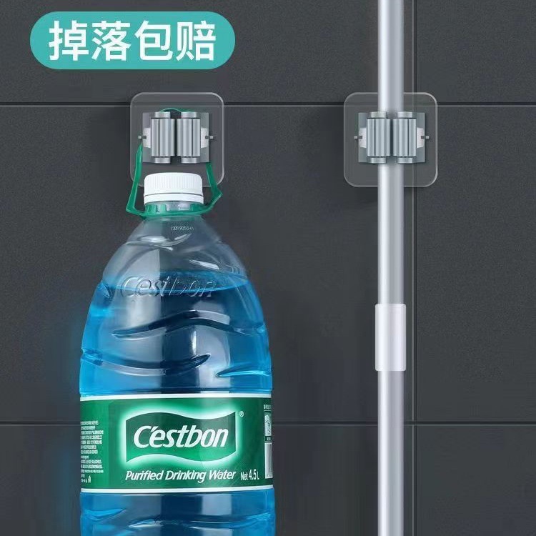 Mopo de trapeador sin agujeros de trapeador clip de trapeador gancho de trapeador inodoro colgante artefacto poderoso pared almacenamiento cocina de carga