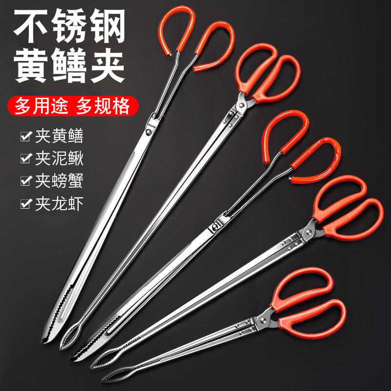 Stainless steel eel pliers manufacturers in stock extended eel clip loach crab clip multi-purpose sea tool artifact