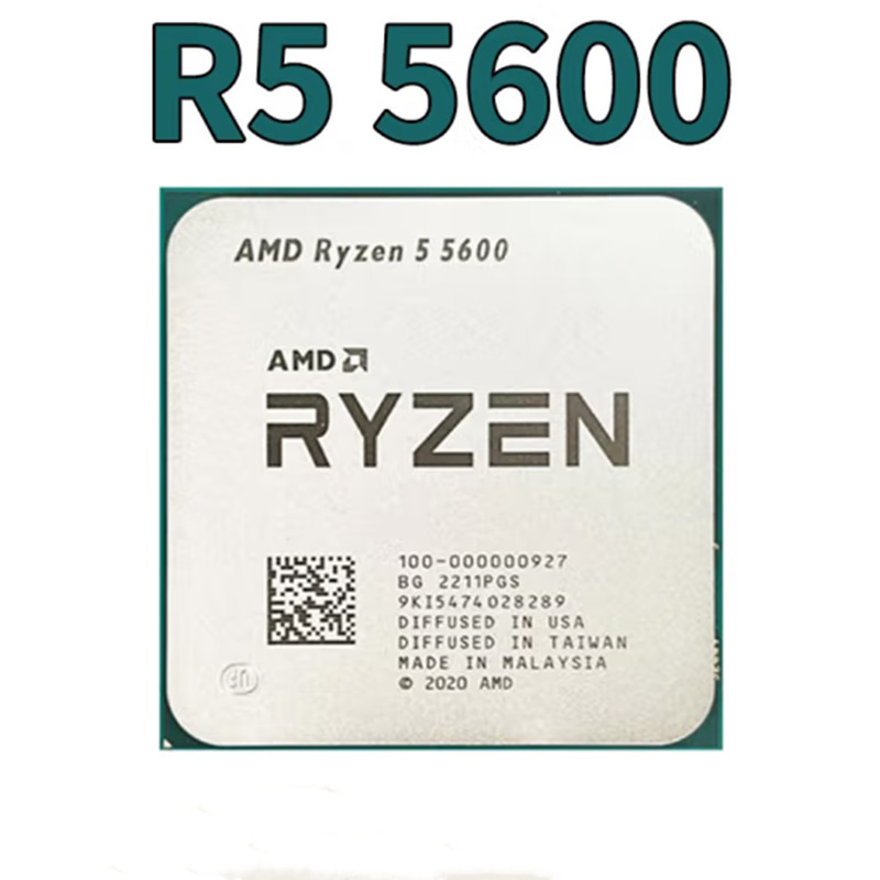Amd R5 5600 Loose Chip Am4 Six-Core Twelve-Thread Desktop Computer Cpu Loose Chip Suitable for B650X670E Amd R5 5600 Loose Chip Am4 Six-Core Twelve-Thread Desktop Computer Cpu Loose Chip Suitable for B650X670E
