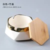 Factory wholesale Nordic ceramic hexagonal ashtray Creative Personality Fashion Home Office trendy ashtray