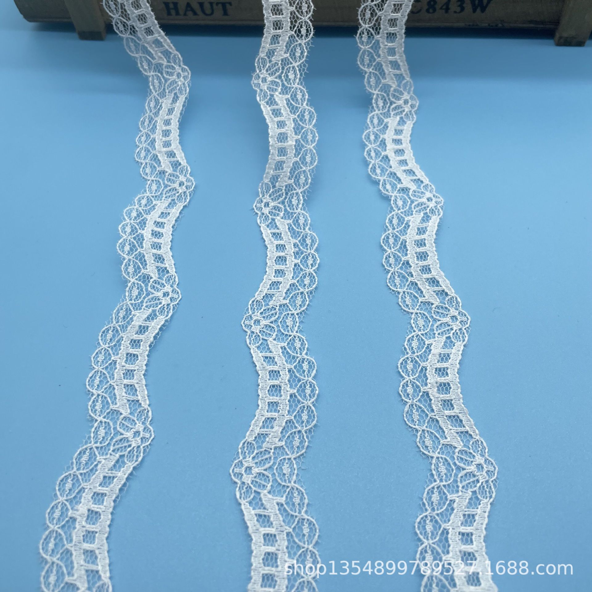 月牙1.5cm无弹力蕾丝花边洛丽塔童装 纱纱裙摆 DIY服装配料