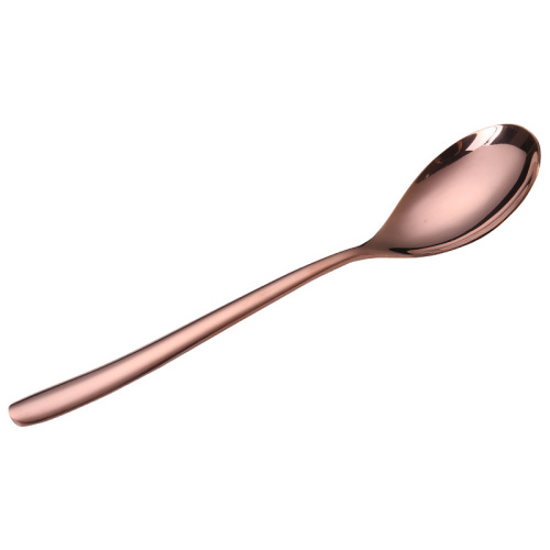 410 stainless steel French moonlight tableware thin handle spoon bright hotel restaurant steak knife fork spoon tea spoon