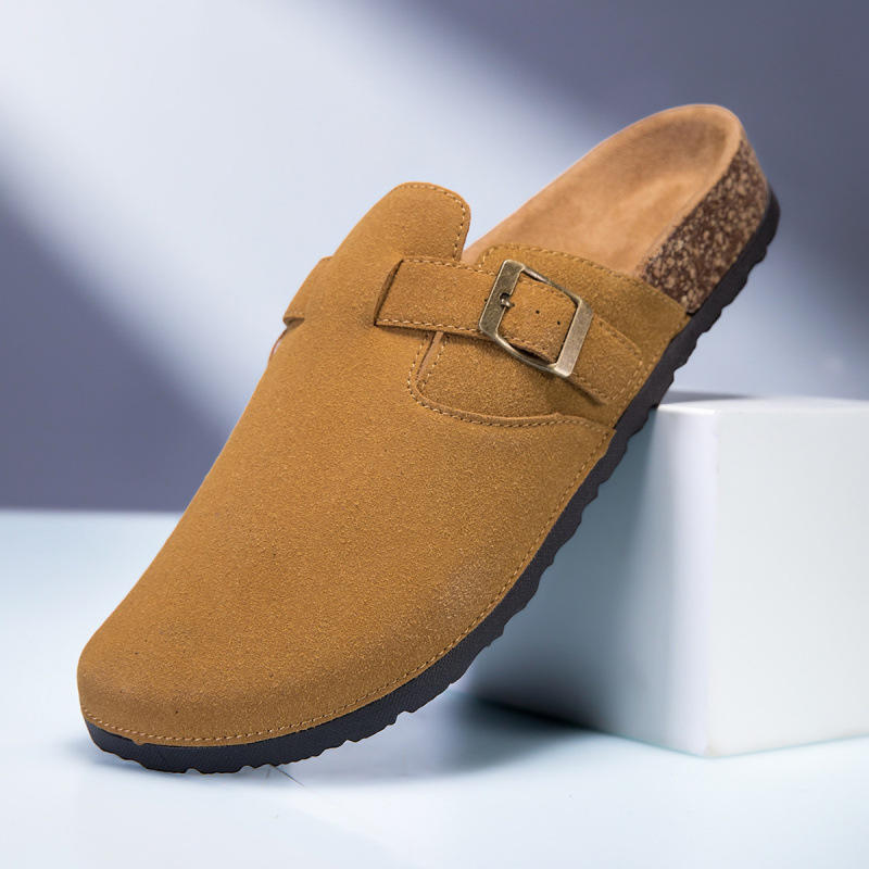 Birkenstock Shoes Couple's Shoes Half-Slip Thick-Soled 2025 Spring and Autumn Retro Versatile Slip-On Casual Slippers for Outdoor Wear Birkenstock Shoes Couple's Shoes Half-Slip Thick-Soled 2025 Spring and Autumn Retro Versatile Slip-On Casual Slippers for Outdoor Wear