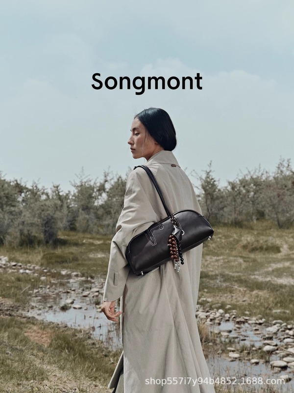 Songmont山下有松保龄球包循迹枕头包波士顿腋下法棍女士手提包|undefined