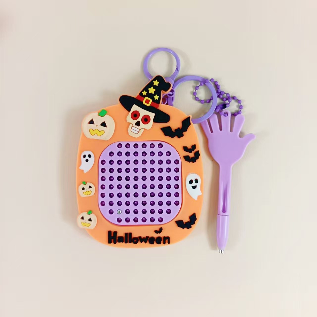 【Edición Halloween】Tablero de dibujo magnético con bolas de acero + laberinto con bola rodante en la parte posterior (Embalaje en bolsa OPP)