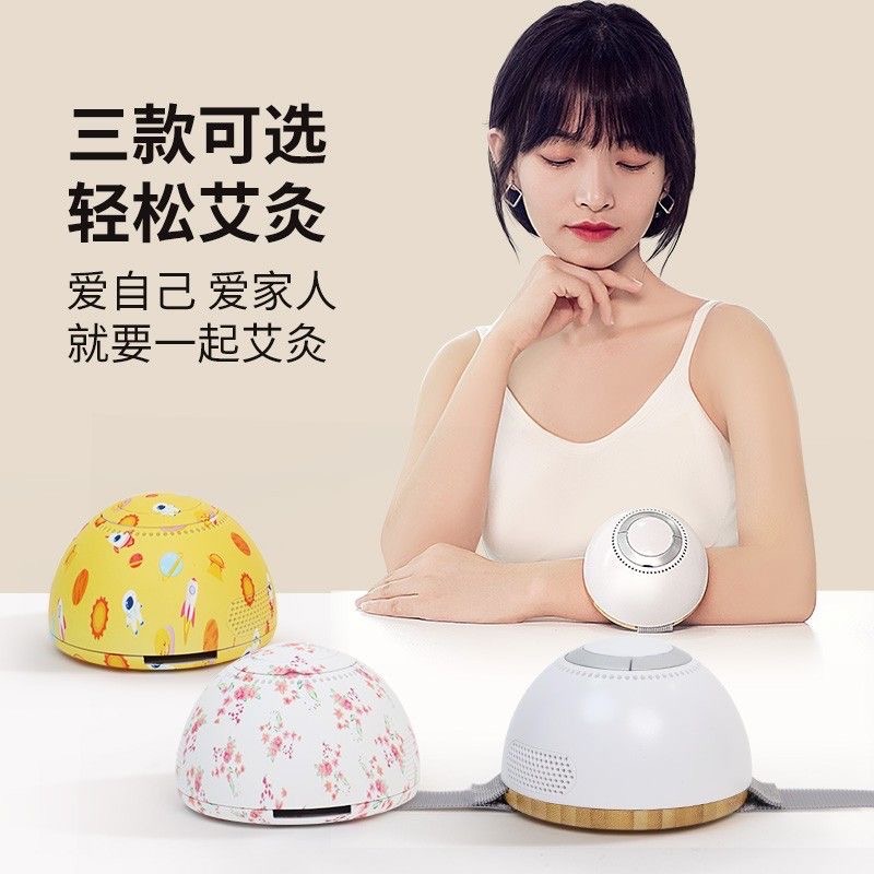 Children Moxibustion Box Portable Belly Warming Moxa Burner with 30 Moxa Sticks for Home Use overview