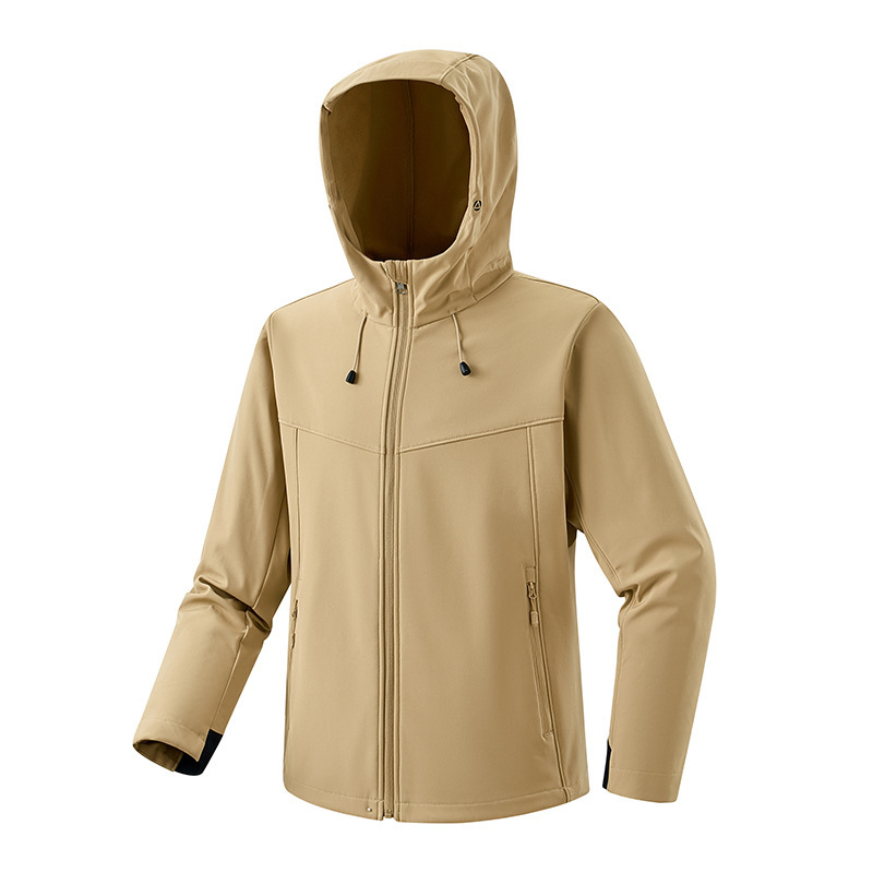 Chaqueta de cáscara suave al aire libre con forro polar más tamaño a prueba de viento chaqueta de lana caliente pareja impermeable suéter deportivo fábrica al por mayor