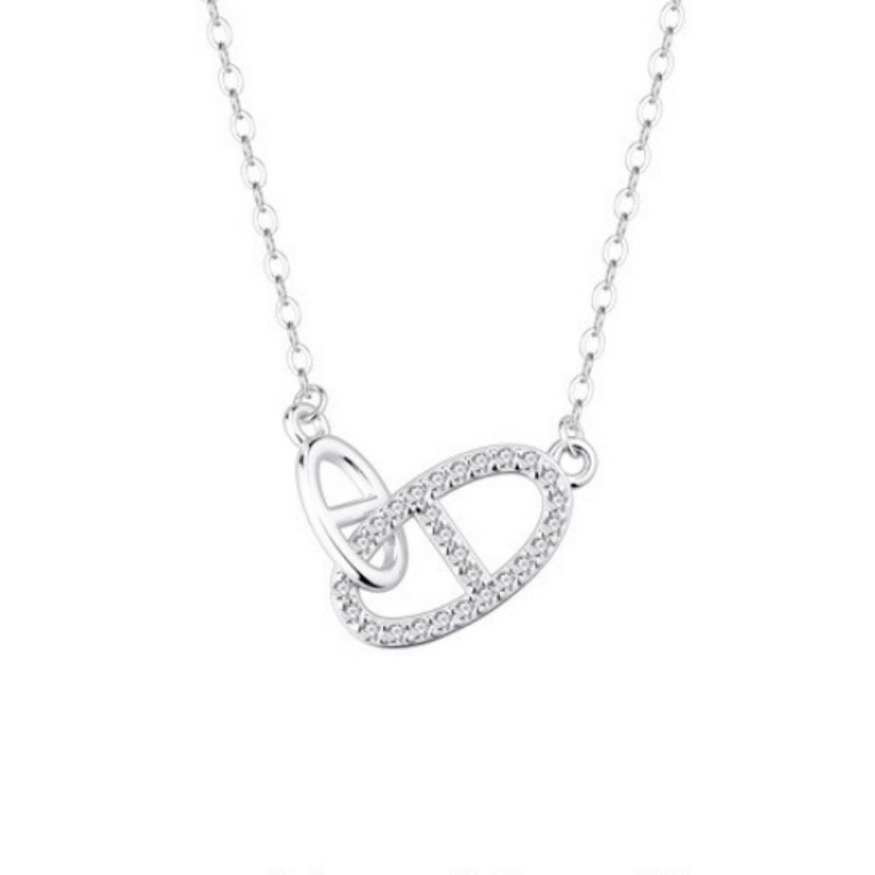 S925 Sterling Silver Flower Necklace Women Elegant