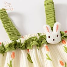 婴儿衣服夏装包屁衣宝宝新生儿连体衣满月百天薄款吊带哈衣夏季女