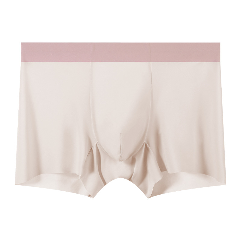 Ropa interior de seda de hielo para hombre 10A Bóxer transpirable con mentol antibacteriano