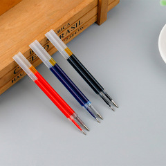 ST按動中性筆筆芯大容量辦公用筆芯針管子彈頭黑藍紅三色一件代發