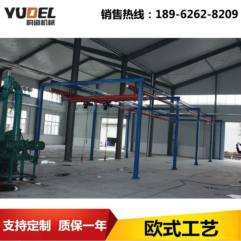 手动柔性轨道悬挂起重机 500kg刚性轨道组合自立式轻轨吊