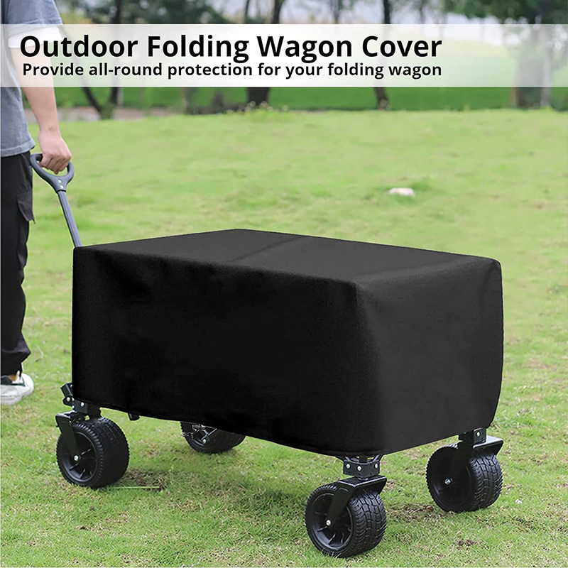Factory Hot Sale Outdoor Camping Pusher Cover Folding Camp Trolley Protective Cover Picnic Car Dust Shade Cover