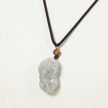高档天然翡翠玉货貔貅项链吊坠男女正品招财玉坠红绳本命年礼物