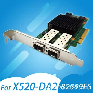 การ์ดเครือข่ายแบบสองพอร์ต 10 กิกะบิต X520-DA2 E10G42BTDA SR2 82599ES