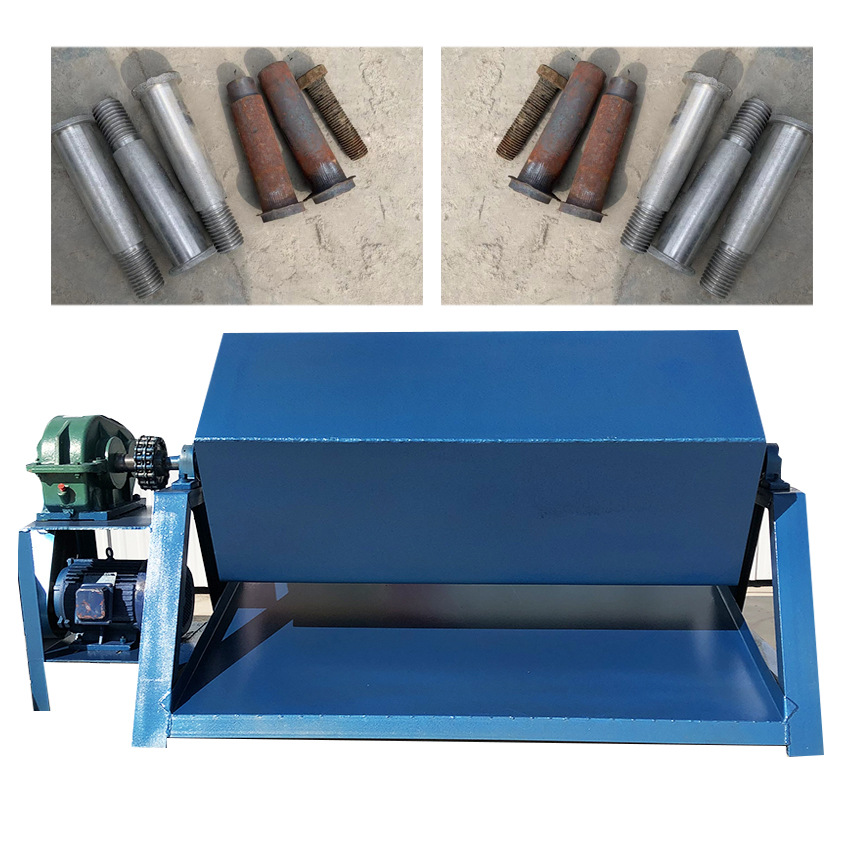 利兴六角滚筒抛光机镀锌件去毛刺打磨机 金属除锈去油振动抛光机