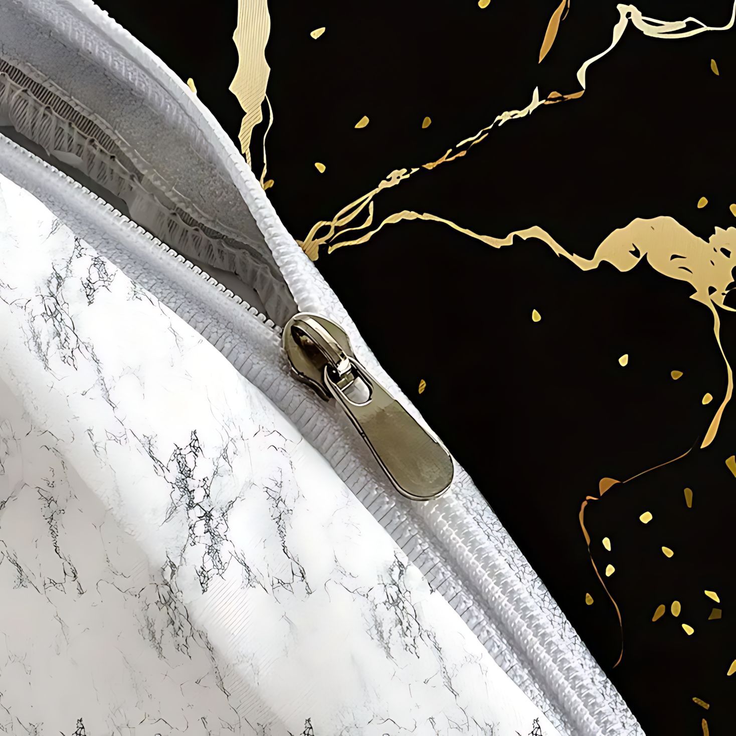 TEMU / JIT transfronterizo mármol clásico textura 3D impresión digital quilt kit fuente fabricante