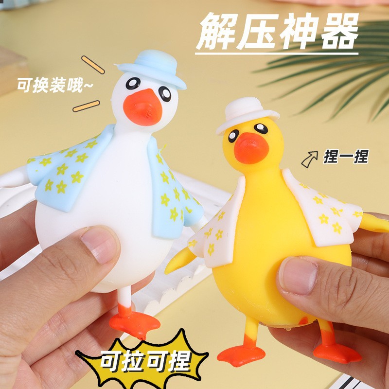 Bollos de descompresión de simulación transfronteriza, hojaldre de yema de huevo fluido, ventile, hamburguesa, taza de ardilla, descompresión, rebote lento, pellizco