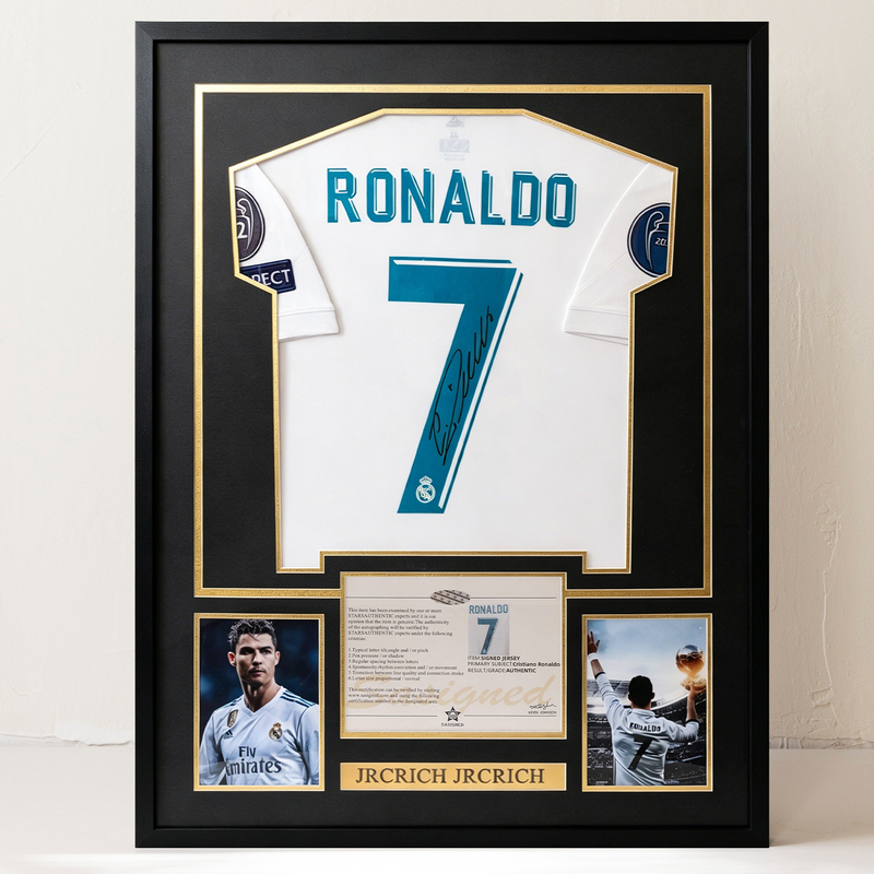 Jersey Framed in a Wooden Photo Frame for Wall Hanging Nba Signed Football Basketball Collection Display Commemorative World Cup Display Frame