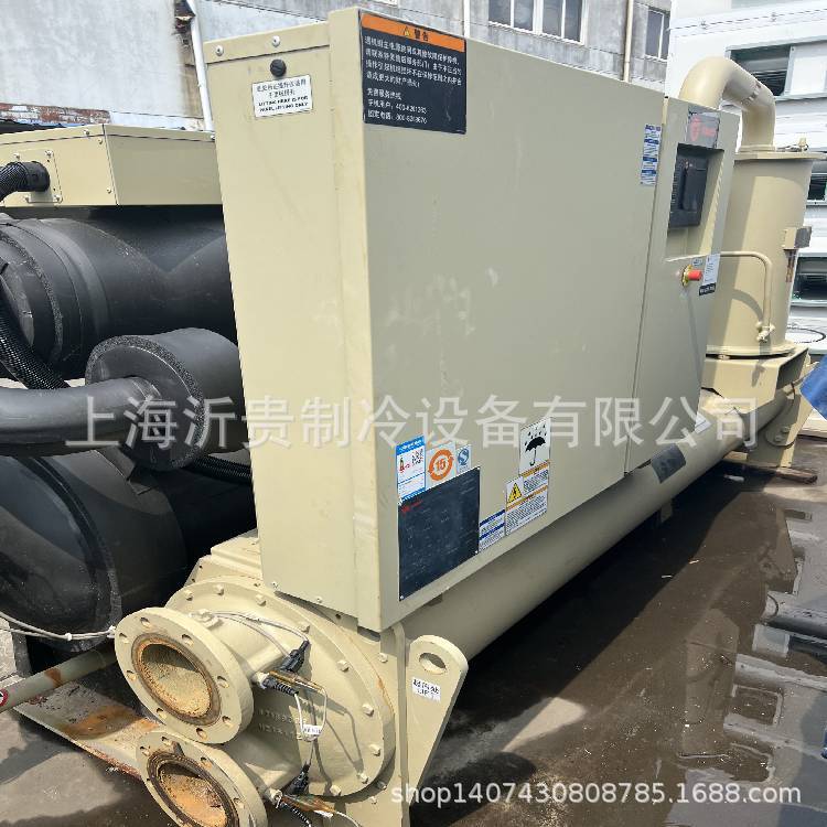 特灵50万大卡590.6KW螺杆式冷水机转让二手特灵中央空调冷冻机