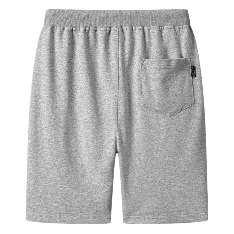 Pantalones cortos de verano para hombres Pantalones deportivos casuales sueltos más tamaño de mediana edad delgada casa más tamaño quinto Pantalones de hombre