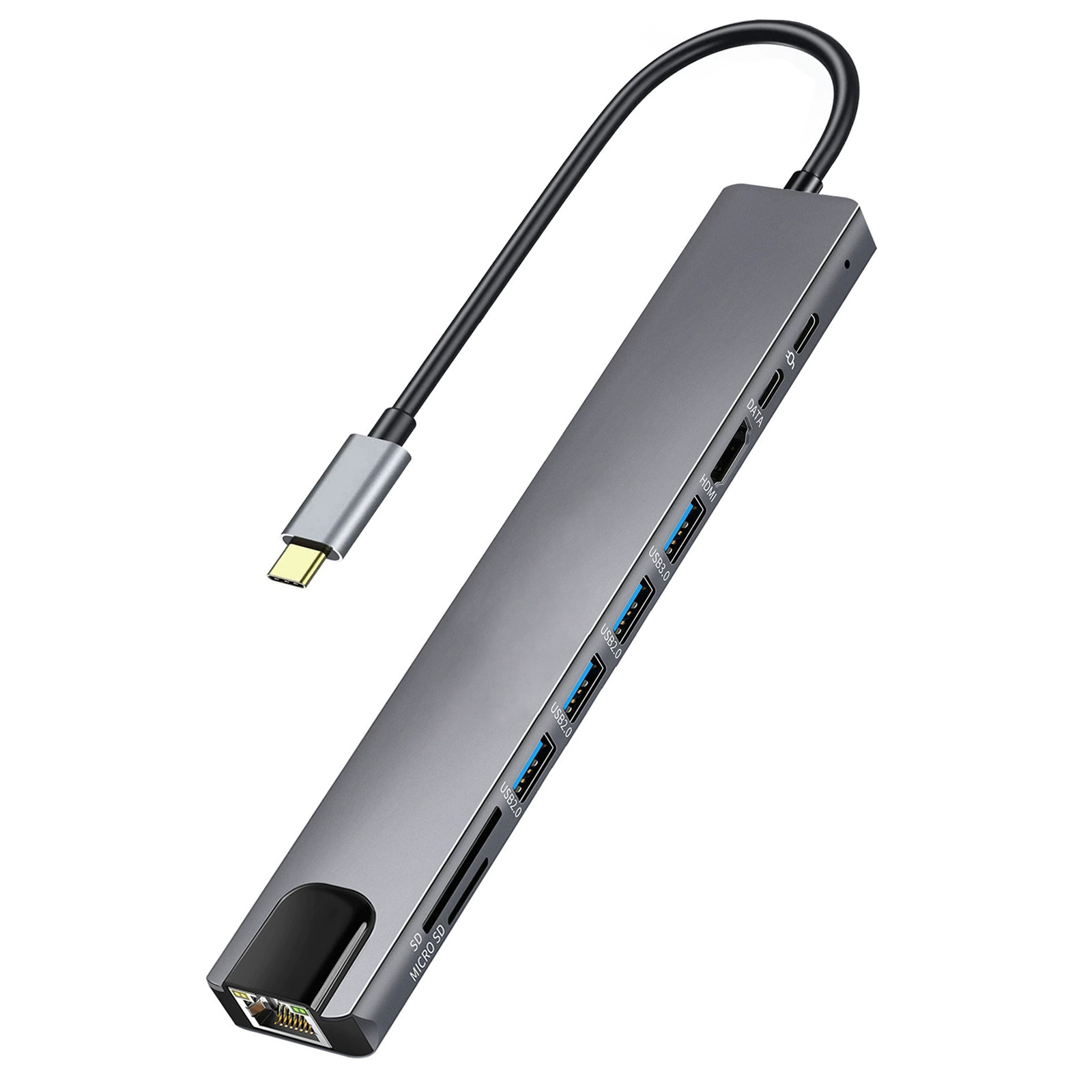 Type-C to HDMI Extended Dock USB-C 3.0HUB notebook converter 10-in-1 hub PD power supply