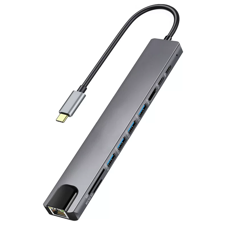 Type-C to HDMI Extended Dock USB-C 3.0HUB notebook converter 10-in-1 hub PD power supply
