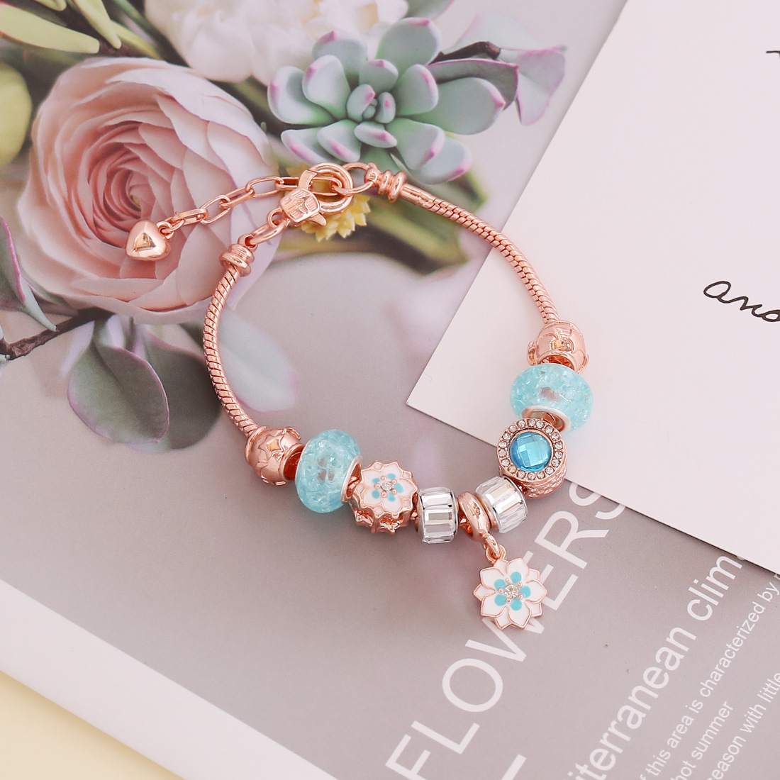 Chaude Panjia Bracelet Swan Amour Diy Bracelet Abordable De Luxe Mode Marée D'anniversaire Cadeau B306 display picture 6