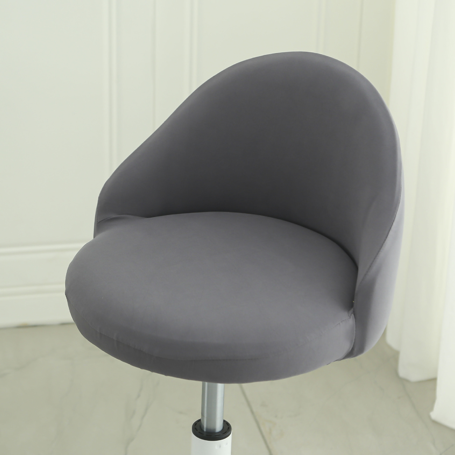 Chair Cover Dining Table Seat Curved Stool Cushion Armrest Household Restaurant Bar Milk Tea Shop Chair Chair Cover