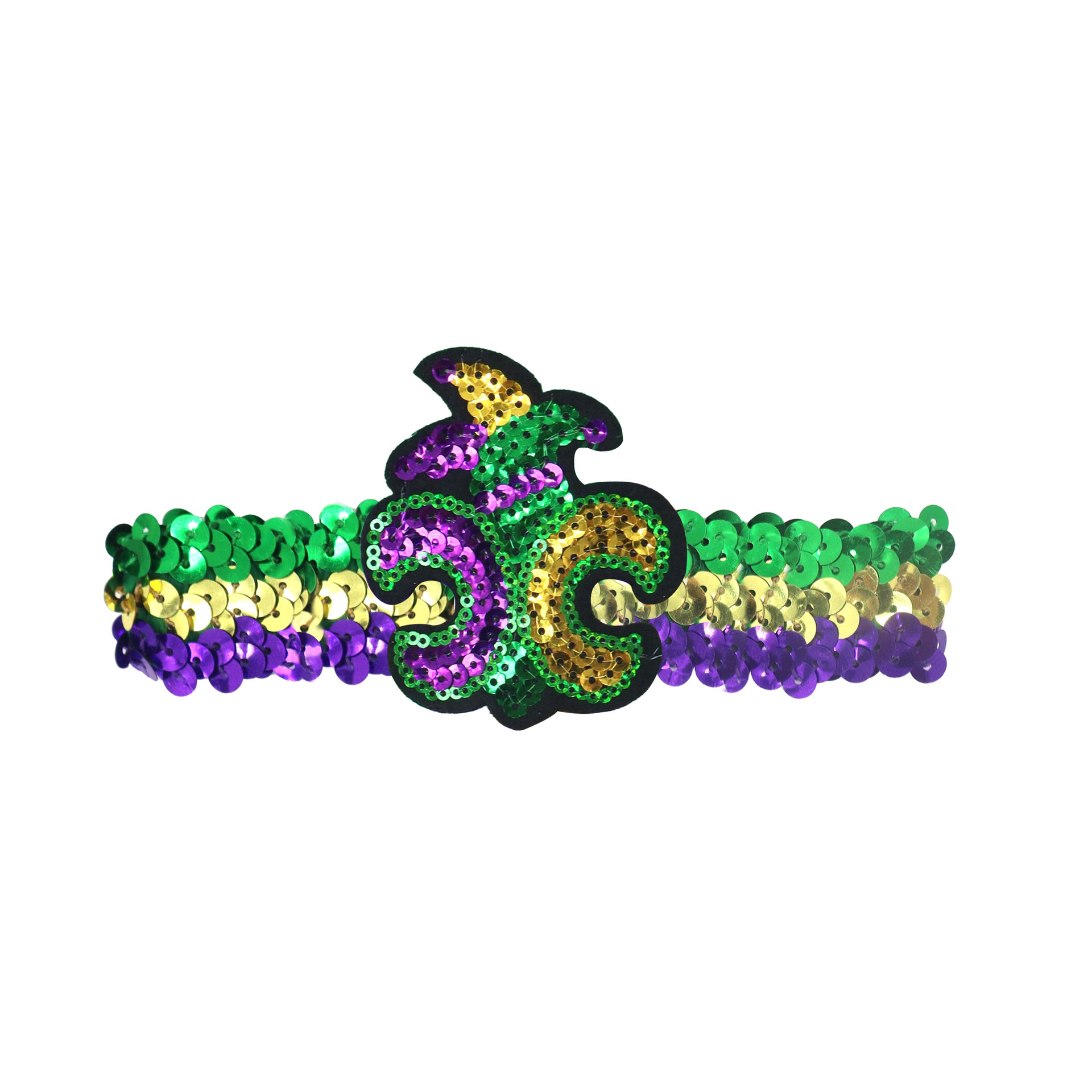 Mardi Gras fiesta de carnaval brasileño transfronterizo oro púrpura verde tricolor piezas de vestuario