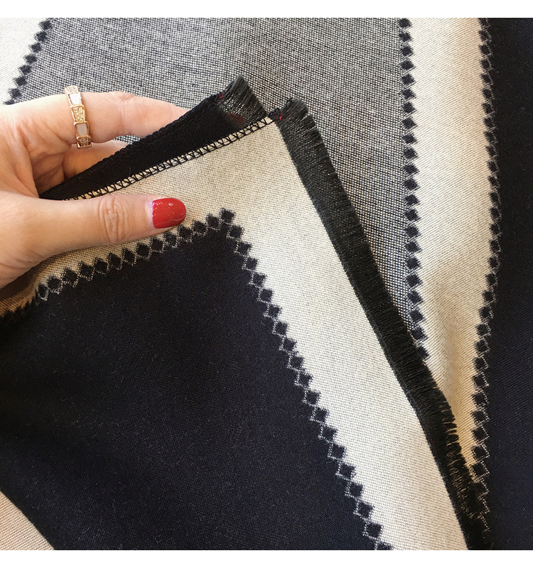 Women's Gender Women's Simple Style Color Block Imitation Cashmere Scarf