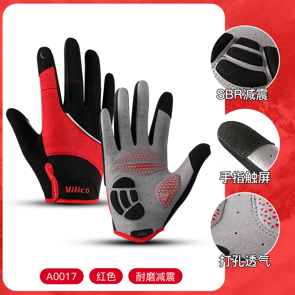 Nuevos guantes de ciclismo Vilico antidesgaste, amortiguadores de impactos, resistentes al desgaste, con pantalla táctil, guantes de ciclismo para deportes al aire libre de primavera y verano