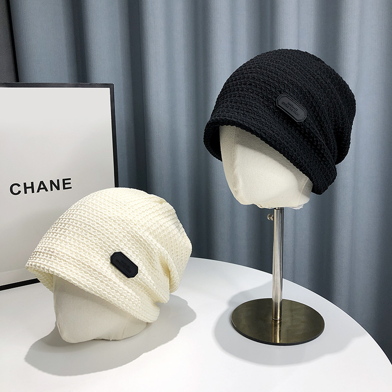 New Korean style hat men's big head circumference European and American street couple closed toe cap versatile face-looking small pile hat female wholesale