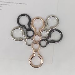 亜鉛合金ラケット8字バックルアマゾンバッグアクセサリーフックメッキフックバネリング亜鉛合金アクセサリー