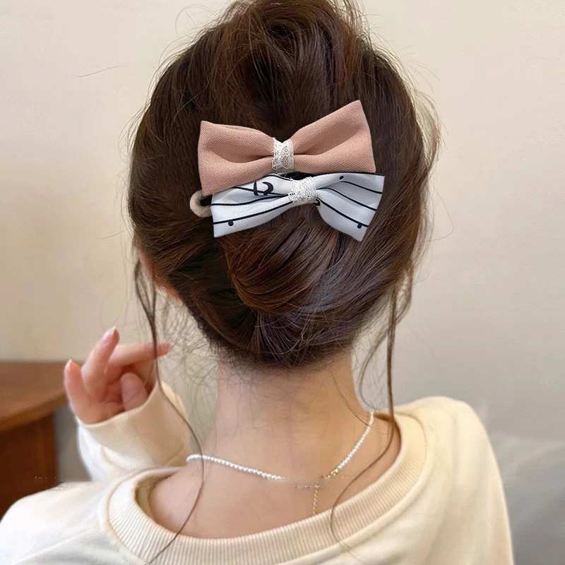 Gran arco clip de cabello de alta sensación clip de boca de pato nuevo clip de cabeza de mujer temperamento clip de tiburón clip de cabello