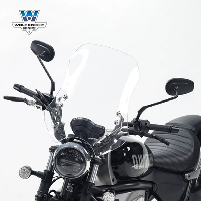 Motorcycle front windshield for Qianjiang flash 500s - transparent-5mm-thick-50cm-high-suitable-for-qianjiang-flash-500s