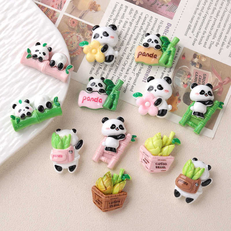 New Style Panda Quirky Bamboo Shoot Cute Resin Accessories