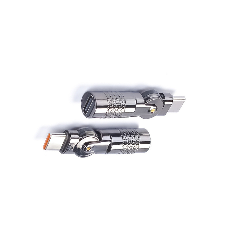 Elbow swivel charging adapter Type-C to Type-C micro adapter 60W overcharge converter