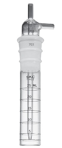 美国SKC 225-36-1标准冲击瓶标准喷嘴25ml实验室级玻璃小型冲击瓶