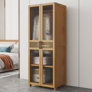 Wardrobe Home Bedroom Rental Room Cloth Simple Assembly Children's Dormitory French Style Push-pull Large Wardrobe Nanzhu Small Room