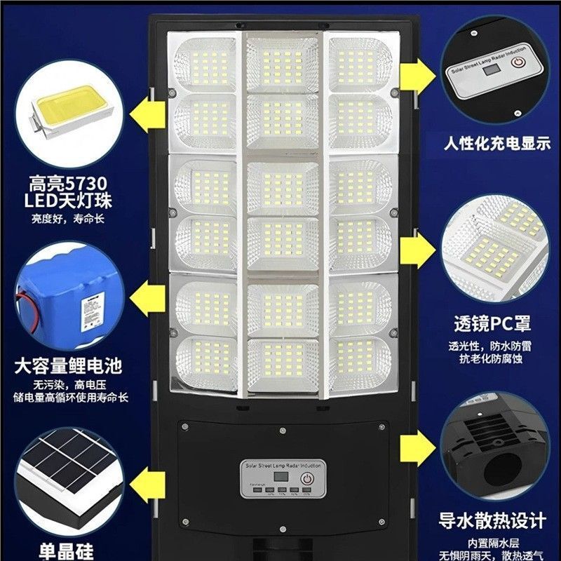 2025超亮户外庭院太阳能一体灯户外灯批发家用室外照明灯人体感|undefined