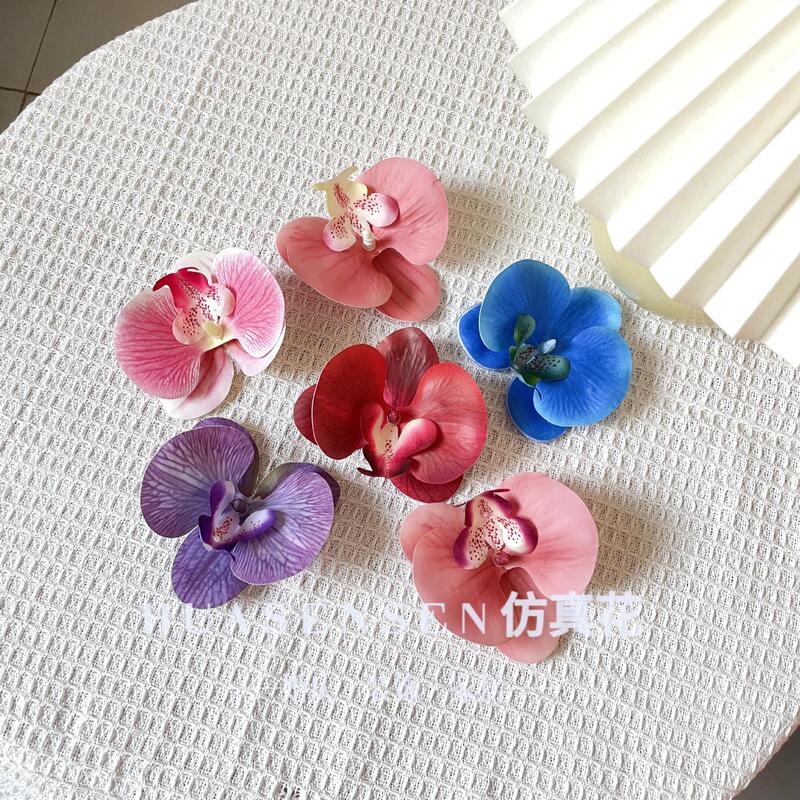 3Dプリントフィルム胡蝶蘭シミュレーション単輪花頭手作り結婚お土産喜糖箱装飾diy靴花|undefined